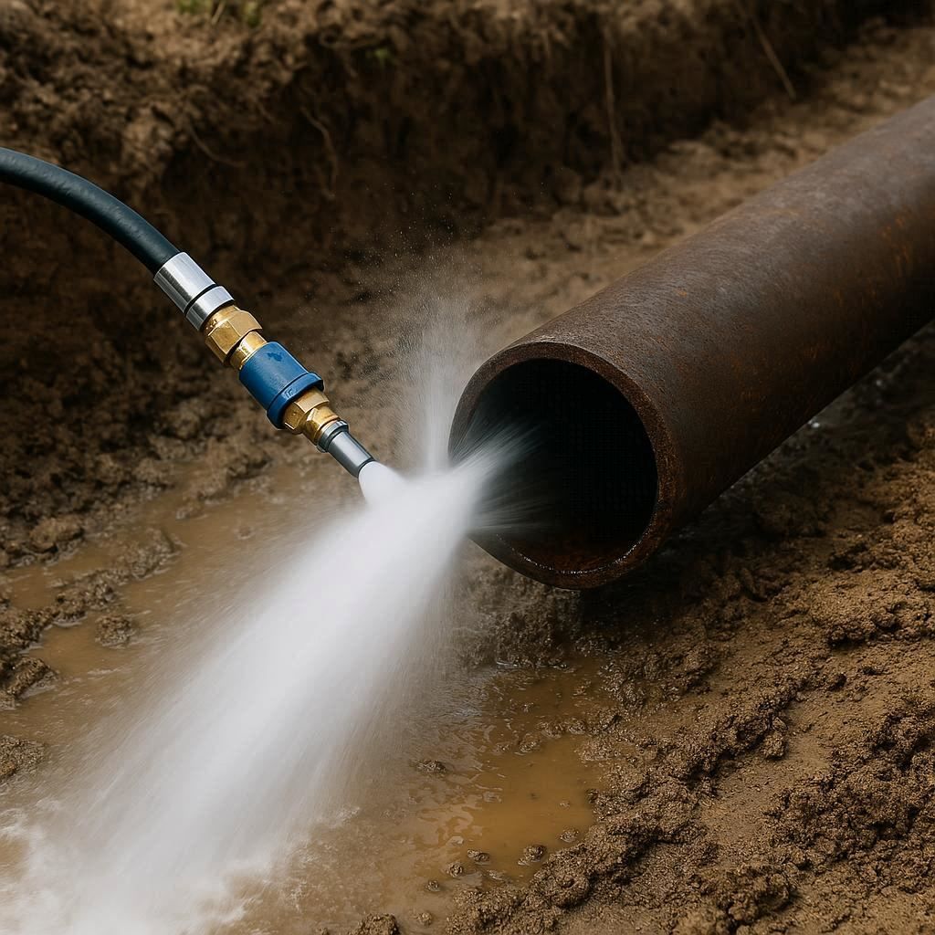 Гидродинамическая прочистка водопроводных труб в Ейске