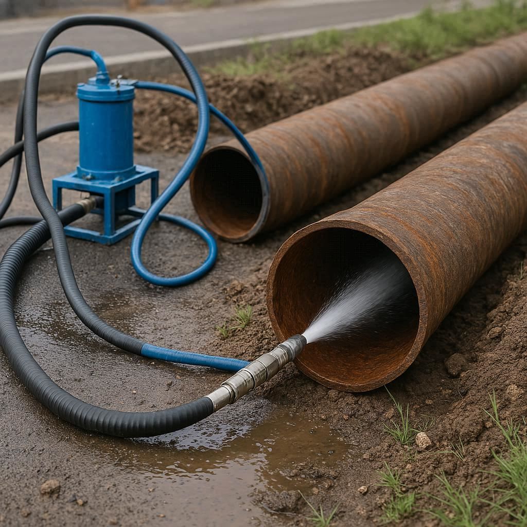 Гидродинамическая прочистка водопроводных труб в Ейске